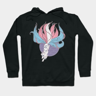 Transgender Pride Kitsune Hoodie